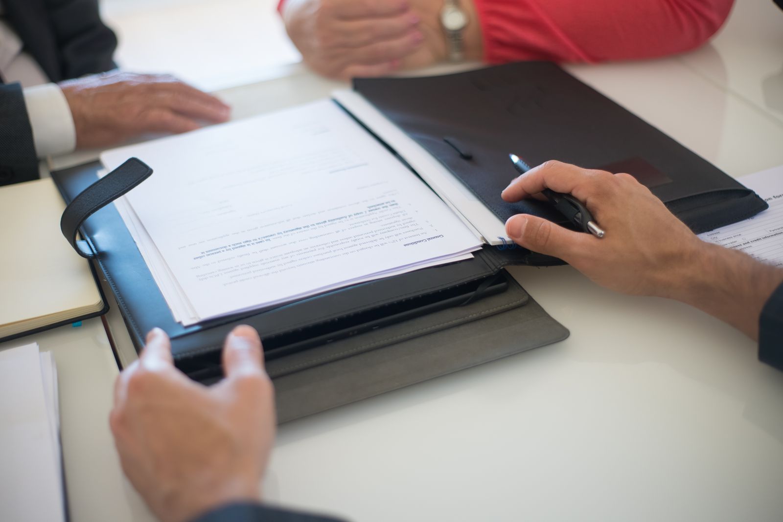 Approval thresholds and escalation terms being agreed over a contract