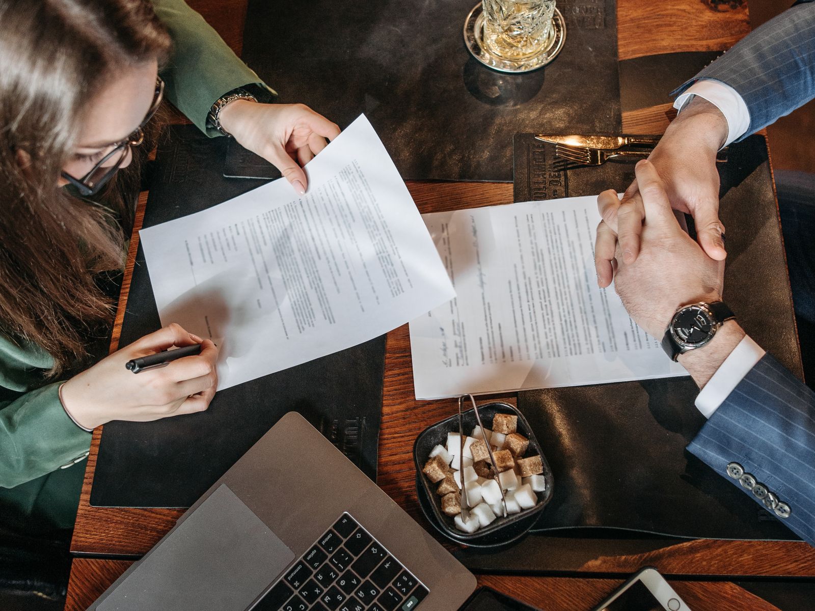 Purchase requisition being reviewed and approved