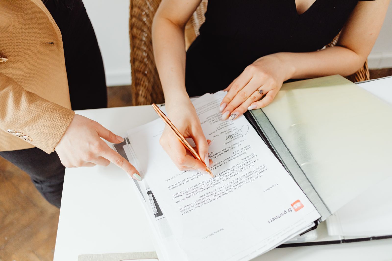 Signature and approval authority agreed and written down