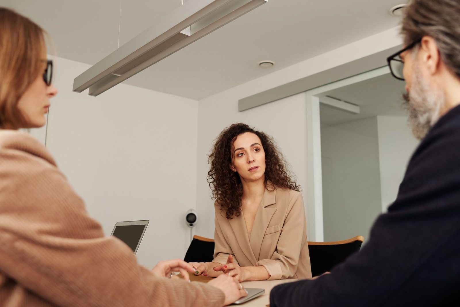 Sourcing analysts working through supplier options